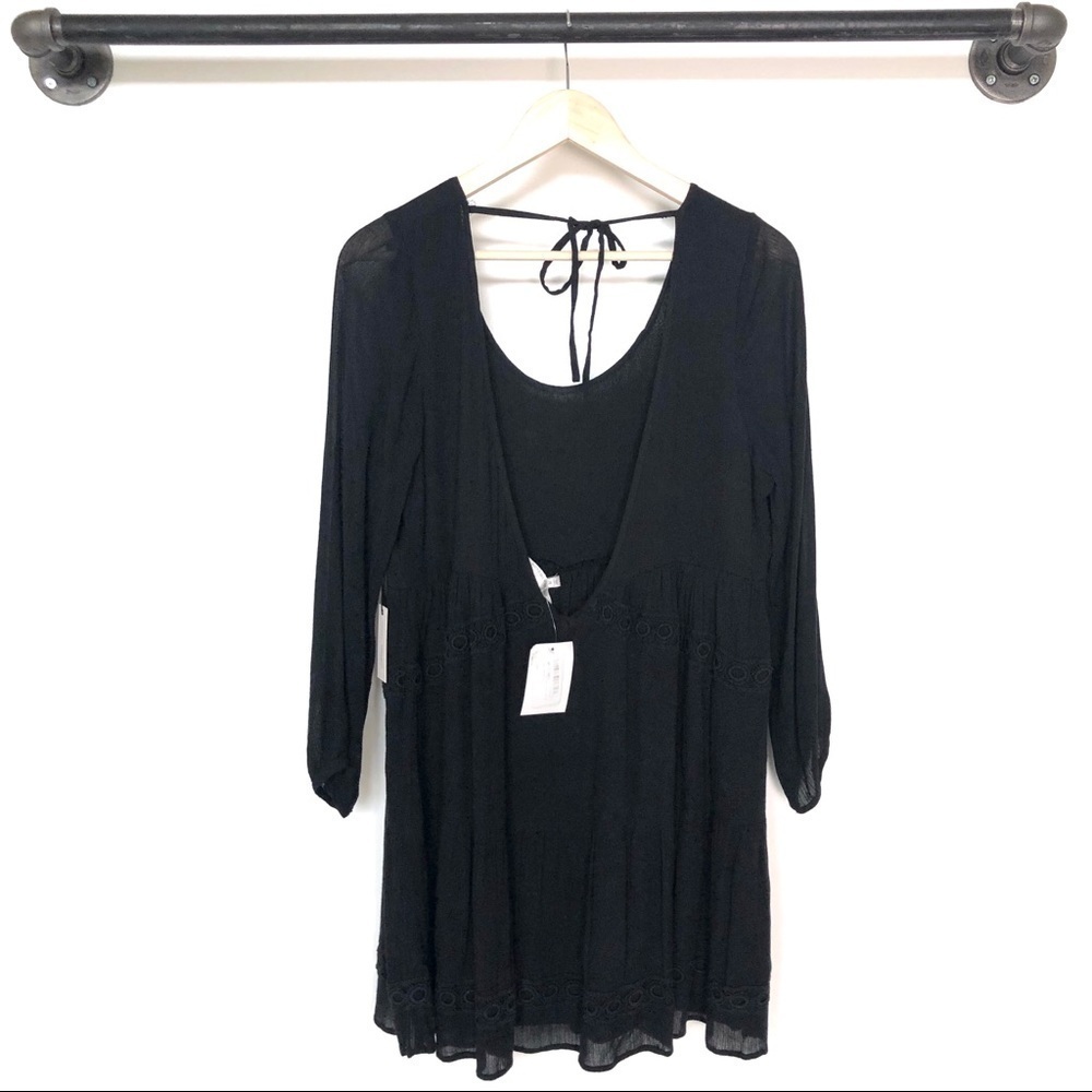 Lovers and Friends Black Babydoll Dress Medium - Picture 5 of 8